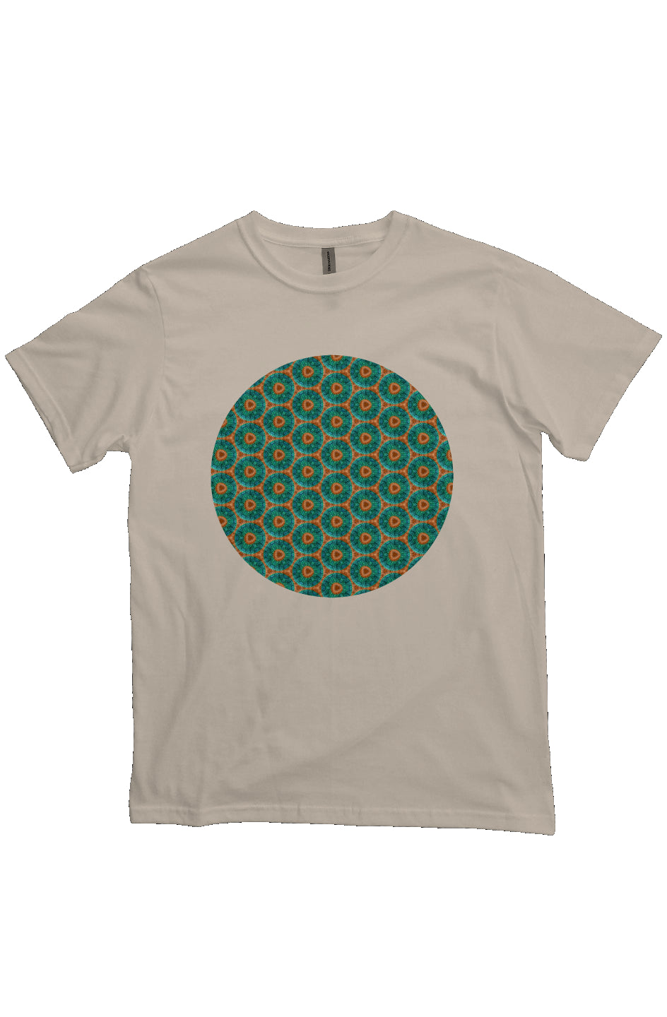 Organic Unisex Crewneck T-shirt - Fuzzy Donut Flower Circle