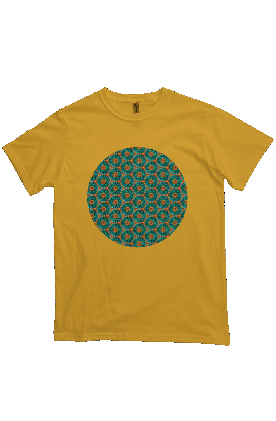 Organic Unisex Crewneck T-shirt - Fuzzy Donut Flower Circle
