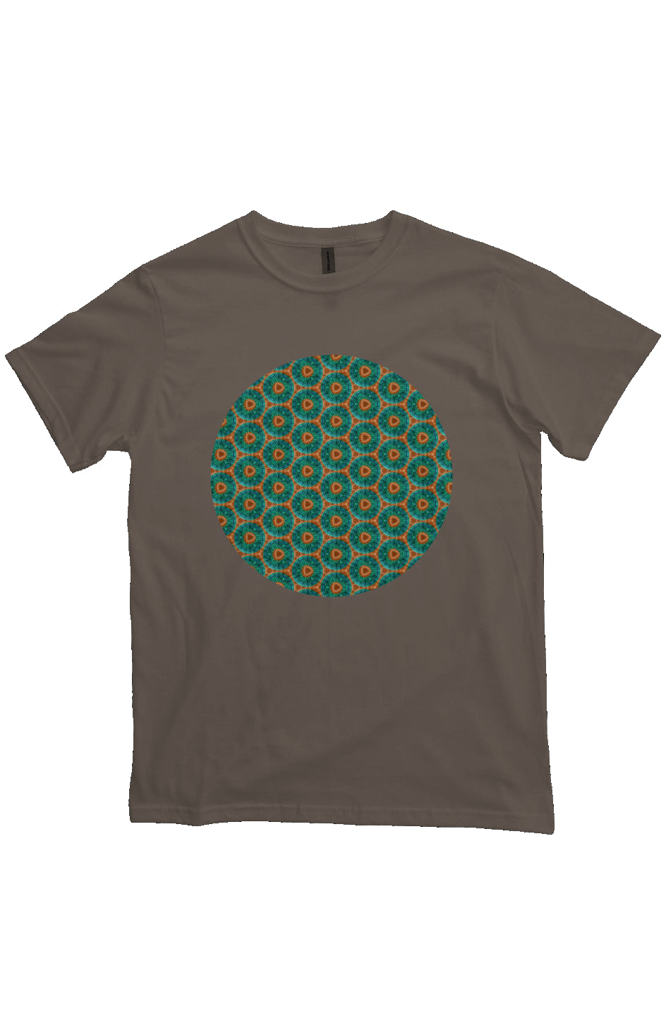 Organic Unisex Crewneck T-shirt - Fuzzy Donut Flower Circle