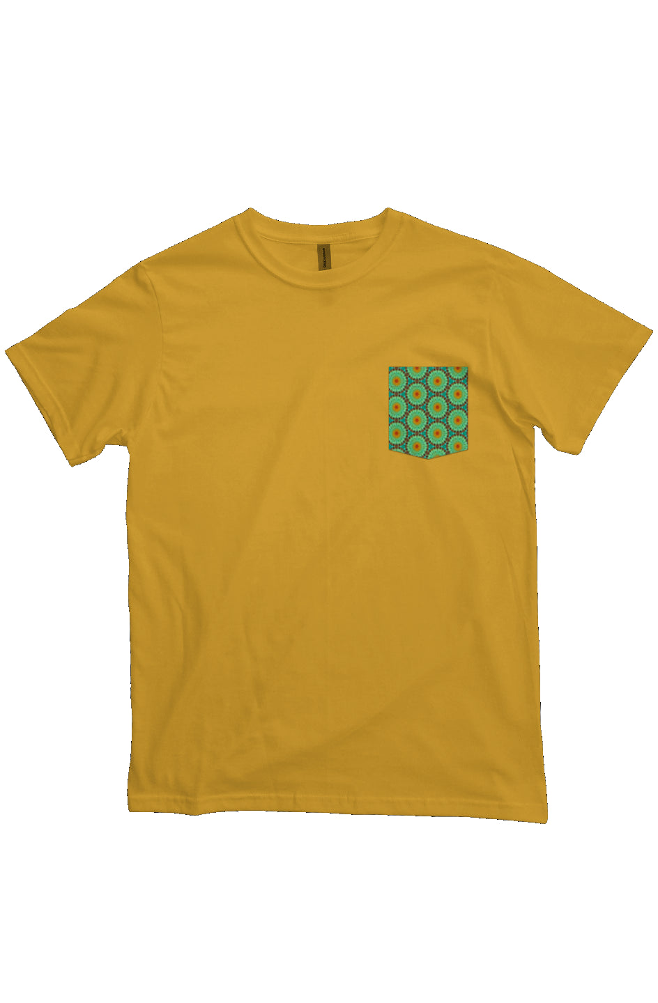 Organic Unisex Crewneck T-shirt - Green Tapa Circles