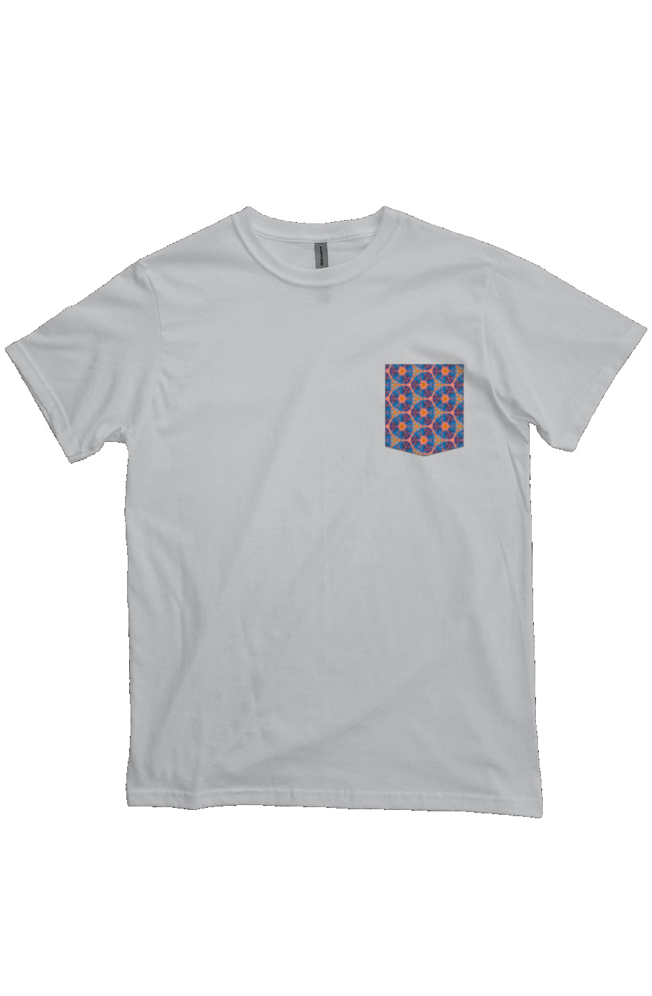 Organic Unisex Crewneck T-shirt -Psychedelic Fuzzy Water Color Circle