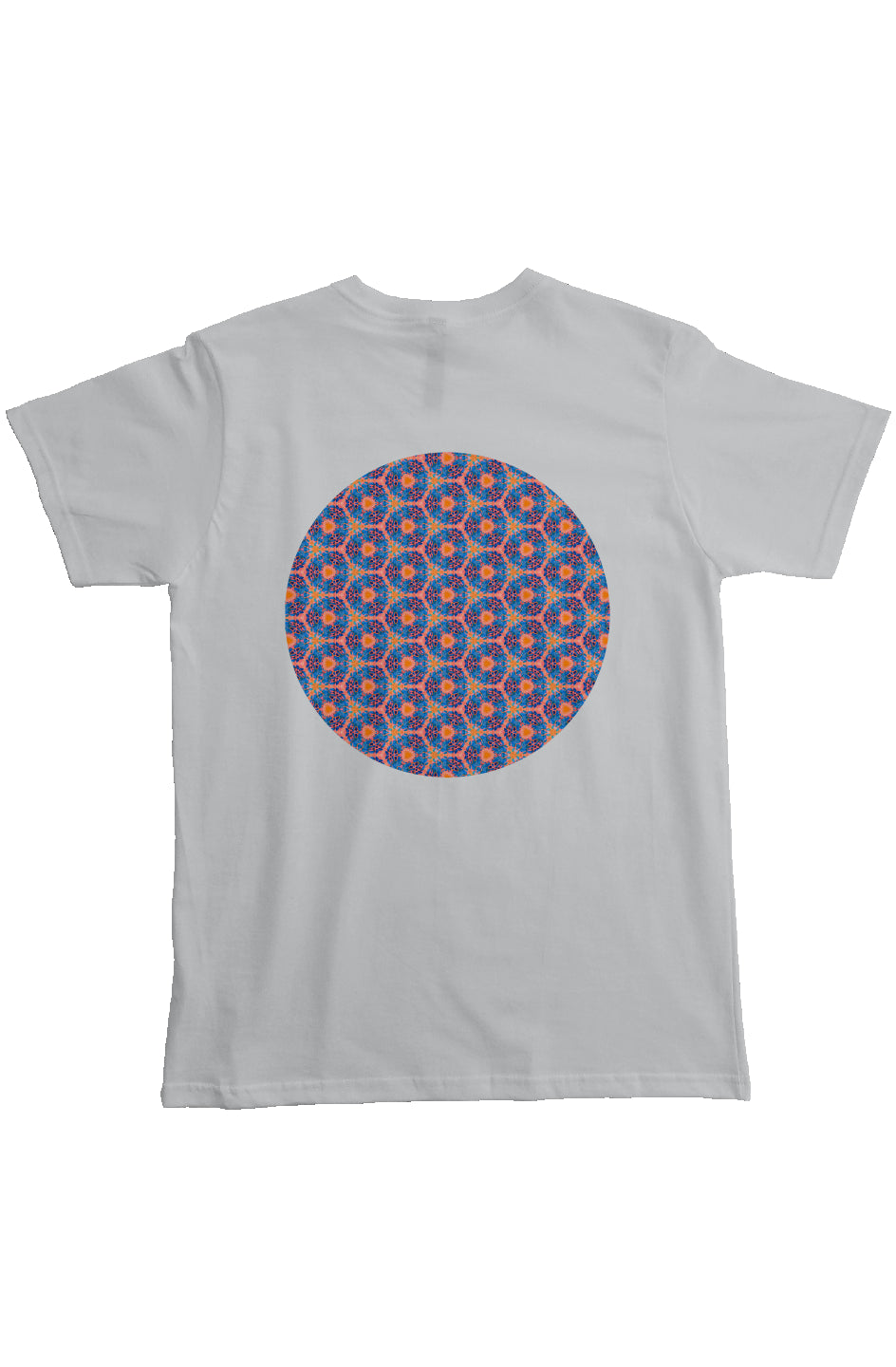 Organic Unisex Crewneck T-shirt -Psychedelic Fuzzy Water Color Circle