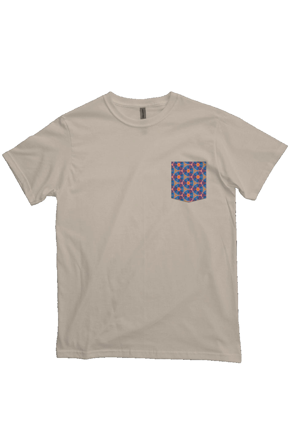 Organic Unisex Crewneck T-shirt - Psychedelic Fuzzy Water Color Circle