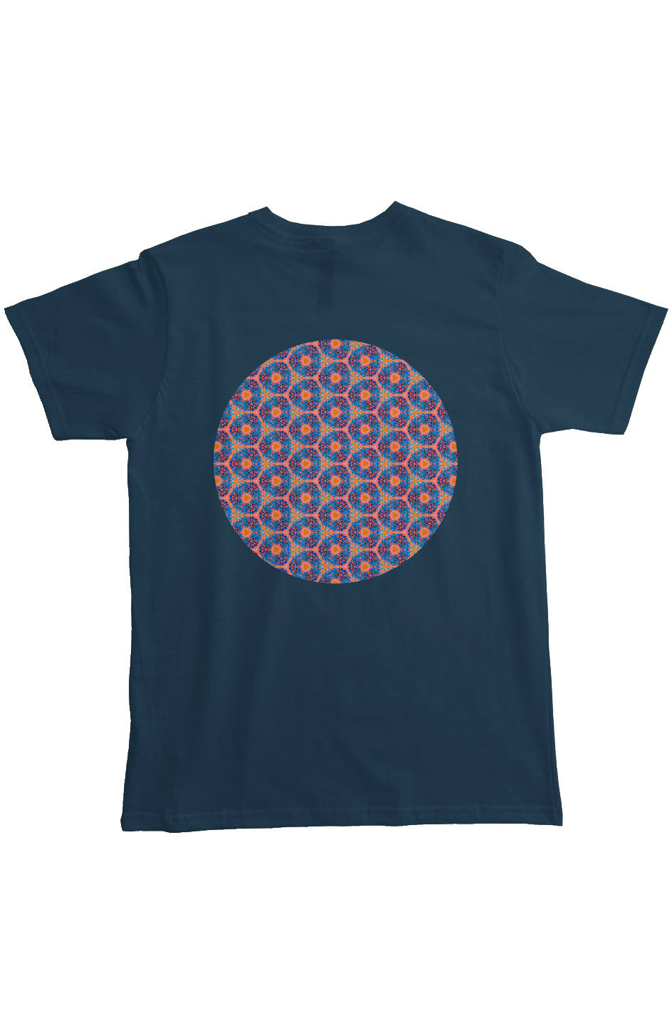 Organic Unisex Crewneck T-shirt - Psychedelic Fuzzy Water Color Circle