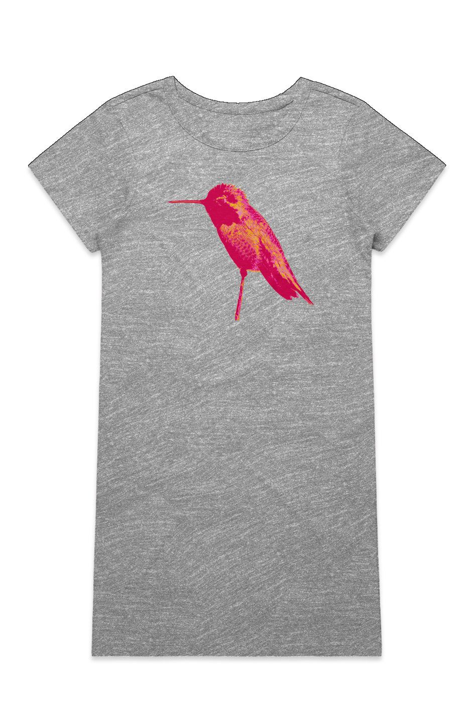 Mika Organic Cotton T-Shirt Dress - Hummingbird