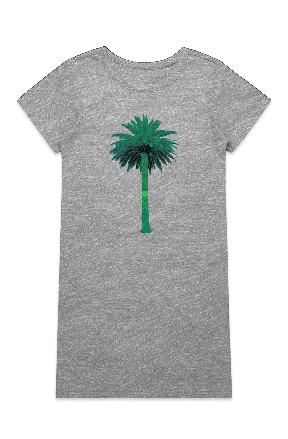 Mika Organic Cotton T-Shirt Dress - Big Palm