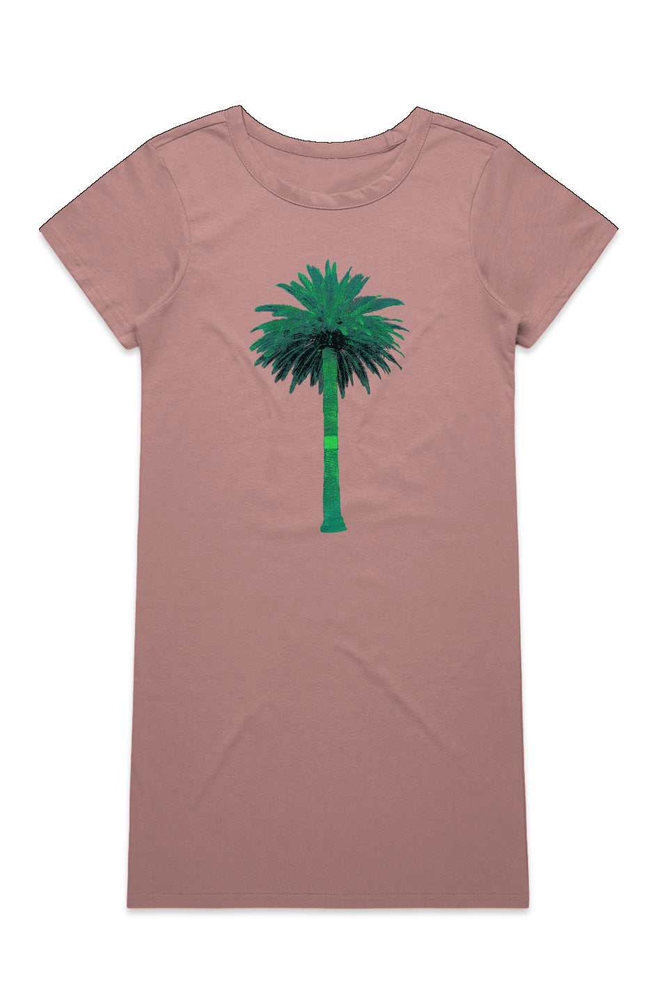 Mika Organic Cotton T-Shirt Dress - Big Palm