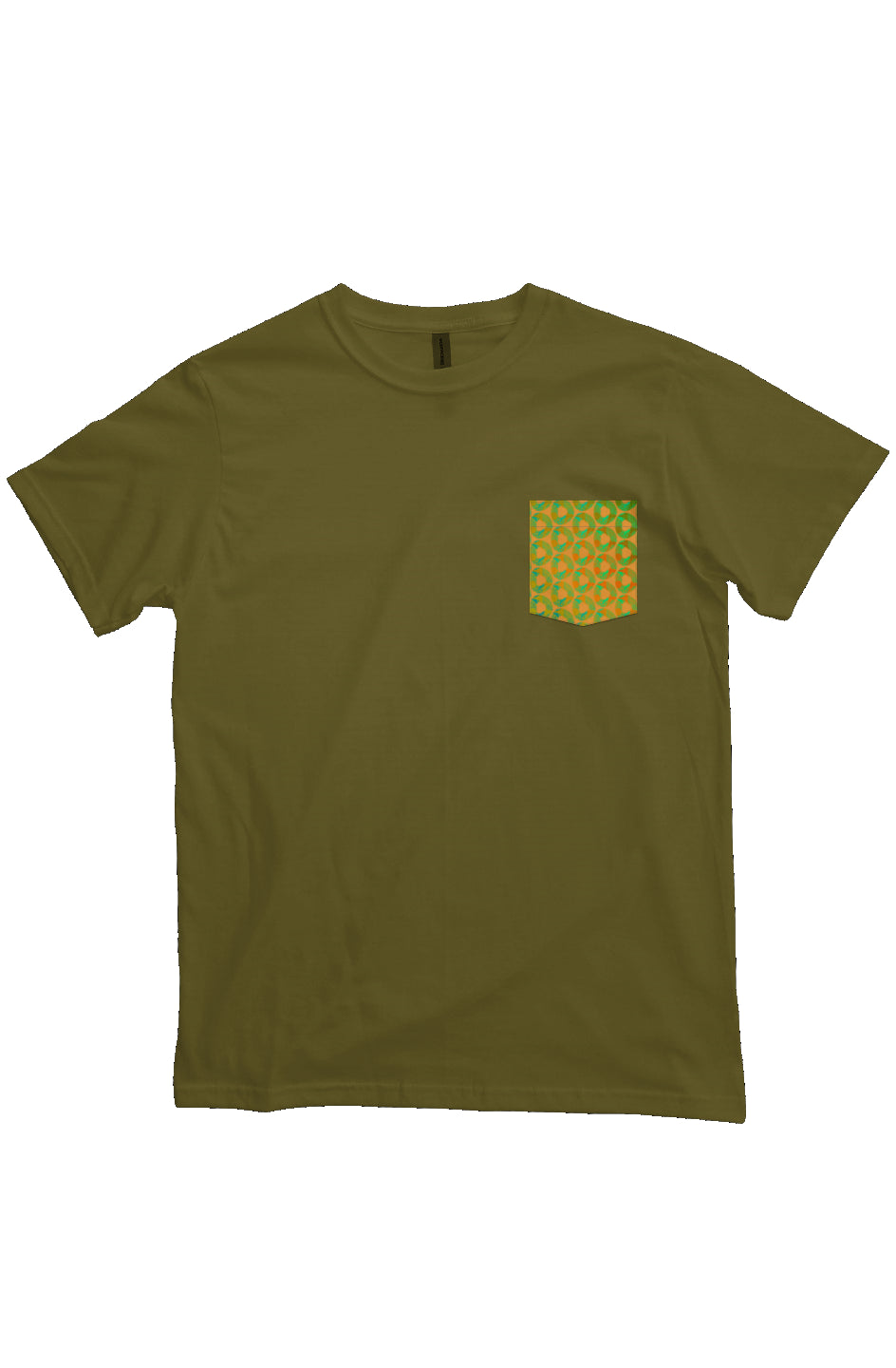 Organic Pocket T-Shirt - Psychedelic Donut Squeeze Infinity Loop