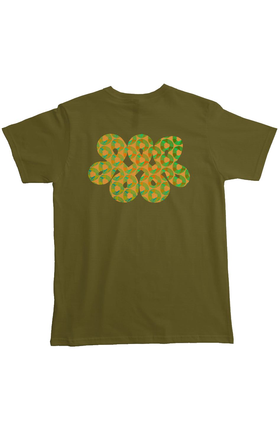 Organic Pocket T-Shirt - Psychedelic Donut Squeeze Infinity Loop