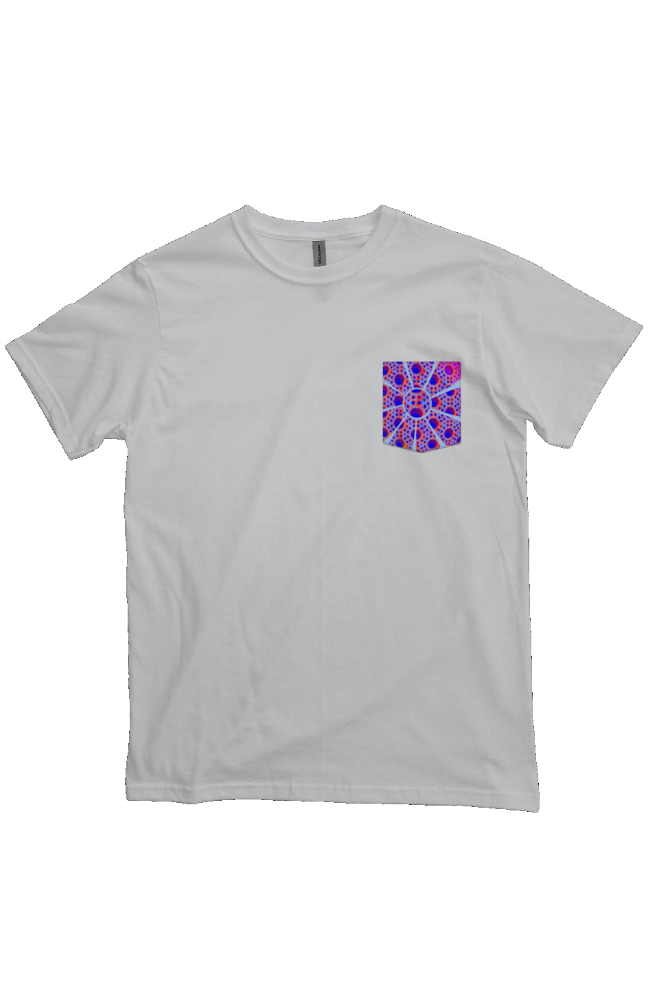 Organic Pocket T-Shirt - Double Down Donut Flower