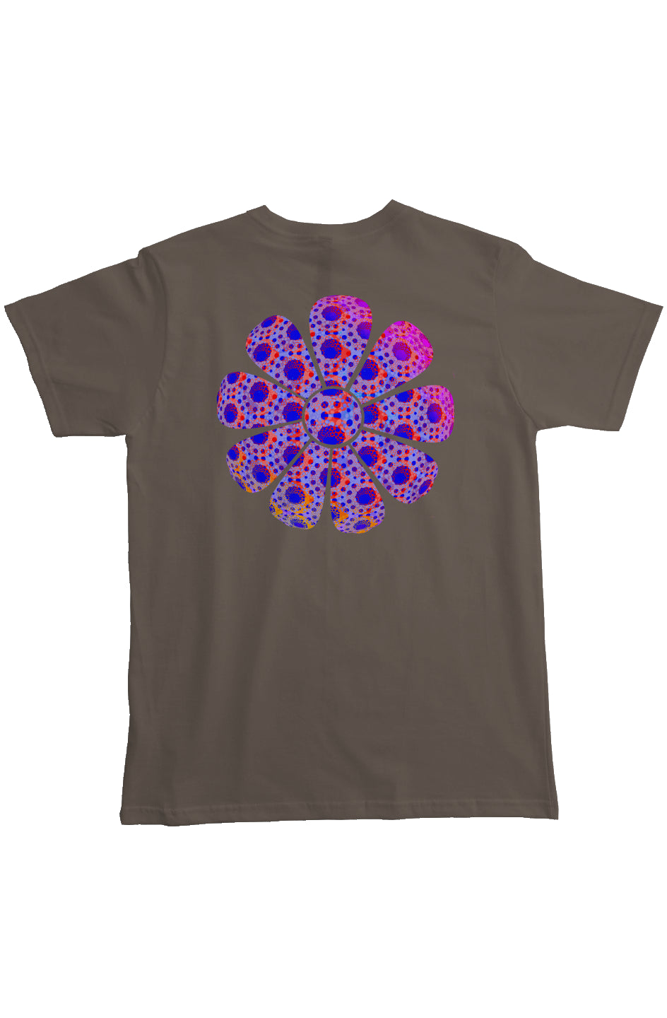Organic Pocket T-Shirt - Double Down Donut Flower