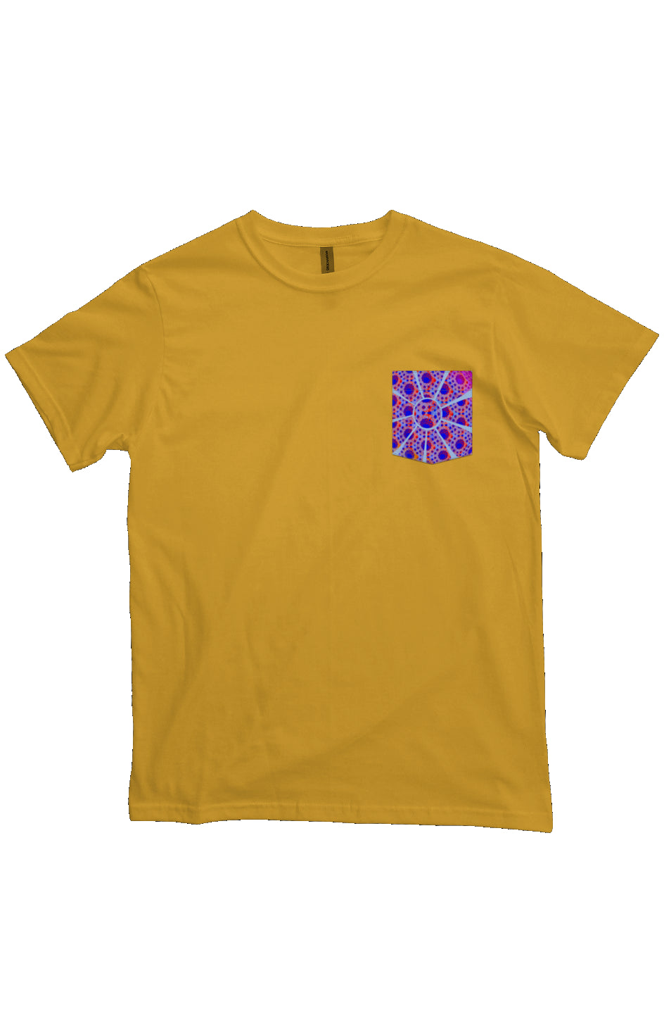 Organic Pocket T-Shirt - Double Down Donut Flower