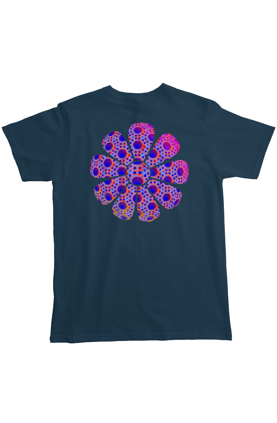 Organic Pocket T-Shirt - Double Down Donut Flower