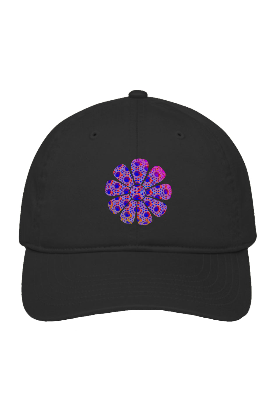 Organic Baseball Cap - Double Down Donut Flower