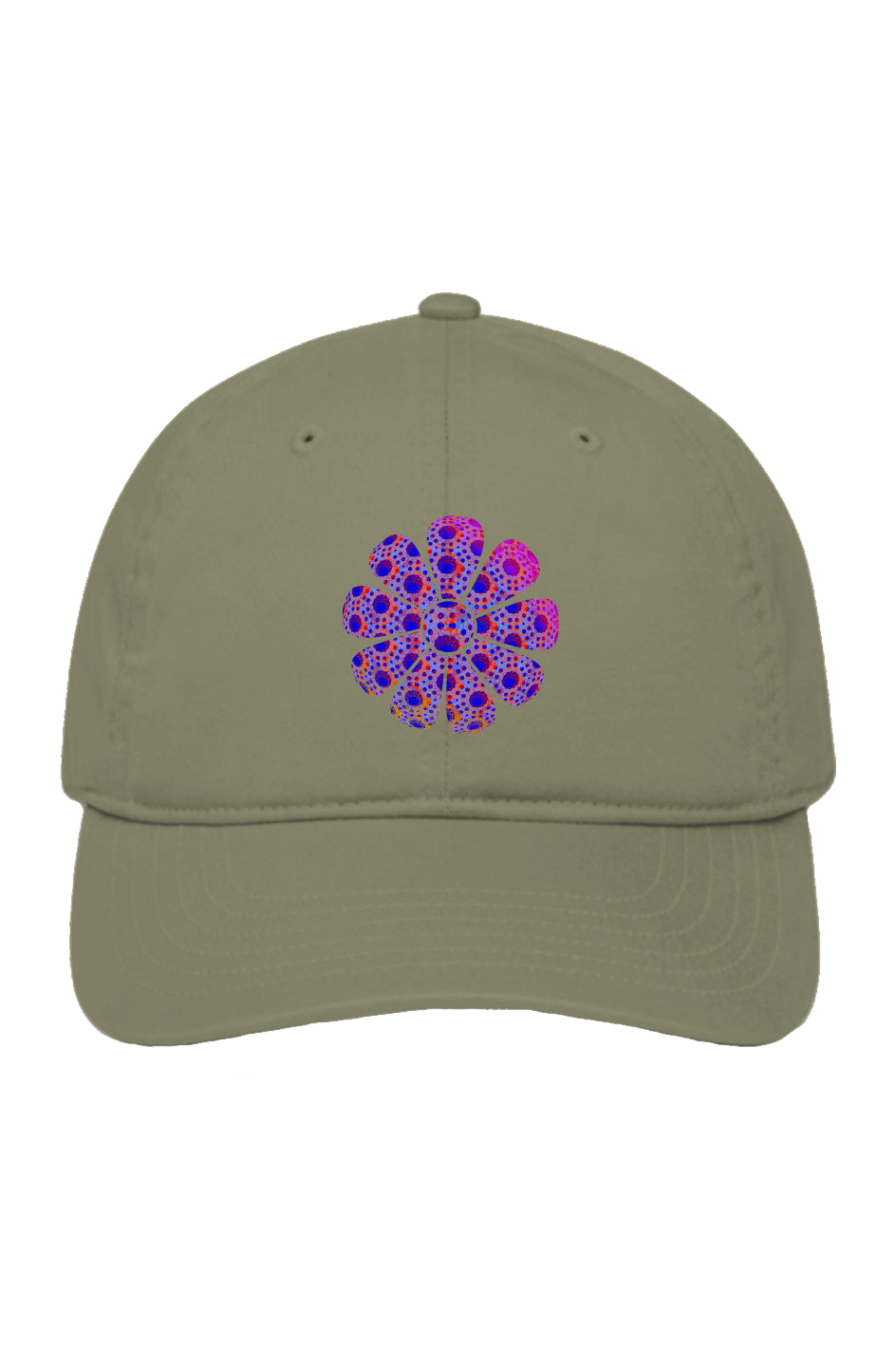Organic Baseball Cap - Double Down Donut Flower