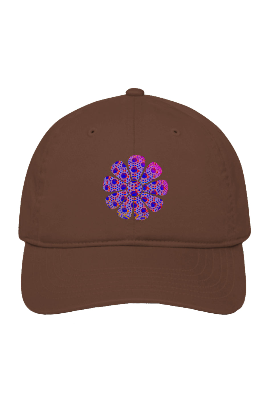 Organic Baseball Cap - Double Down Donut Flower