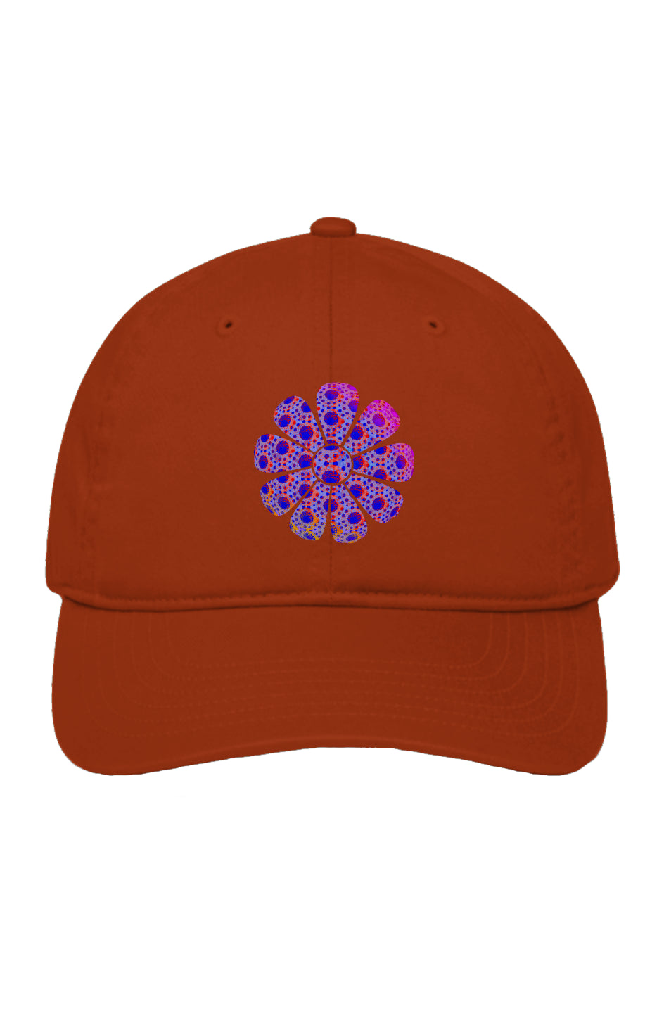 Organic Baseball Cap - Double Down Donut Flower