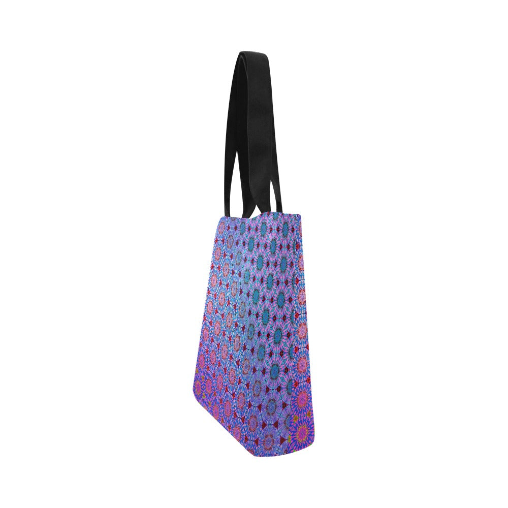 Premium All Print Canvas Tote Bag - Purple Psychedelic Tapa