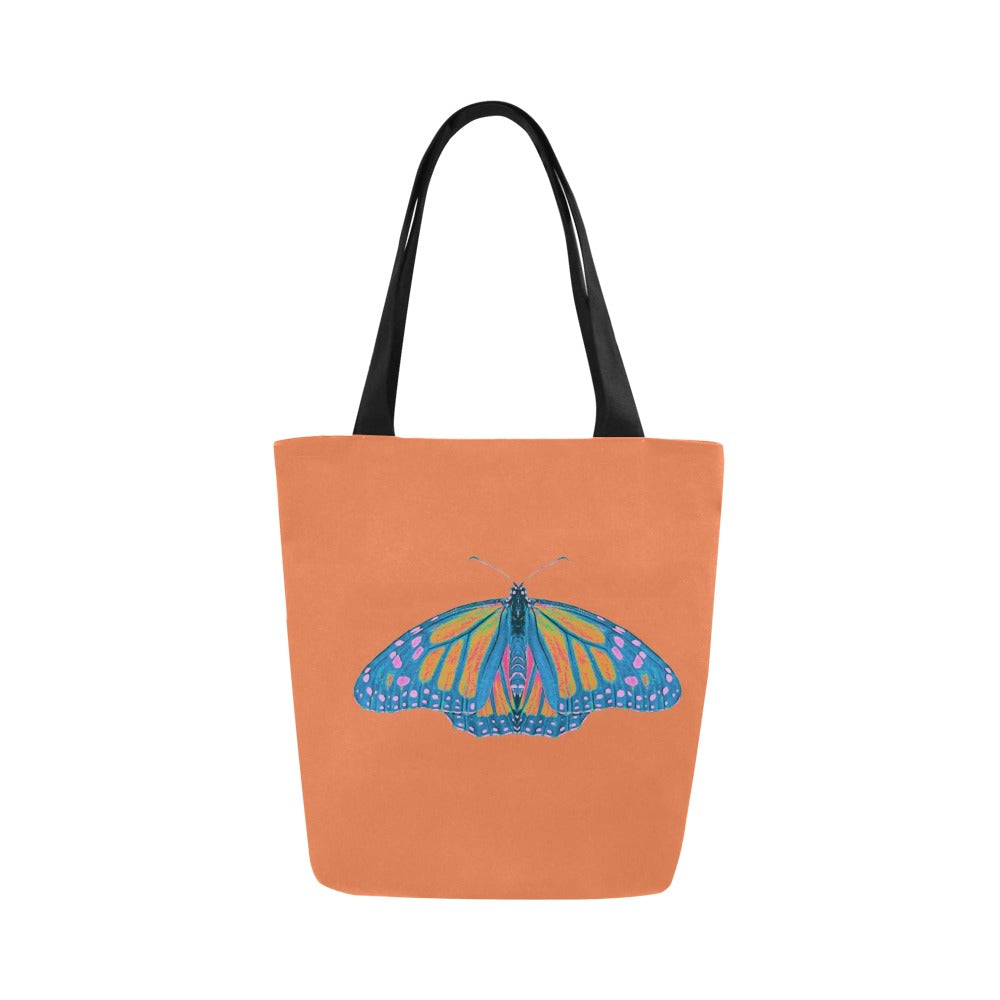 Canvas Tote Bag All Over Print - Thermal Monarch Butterfly