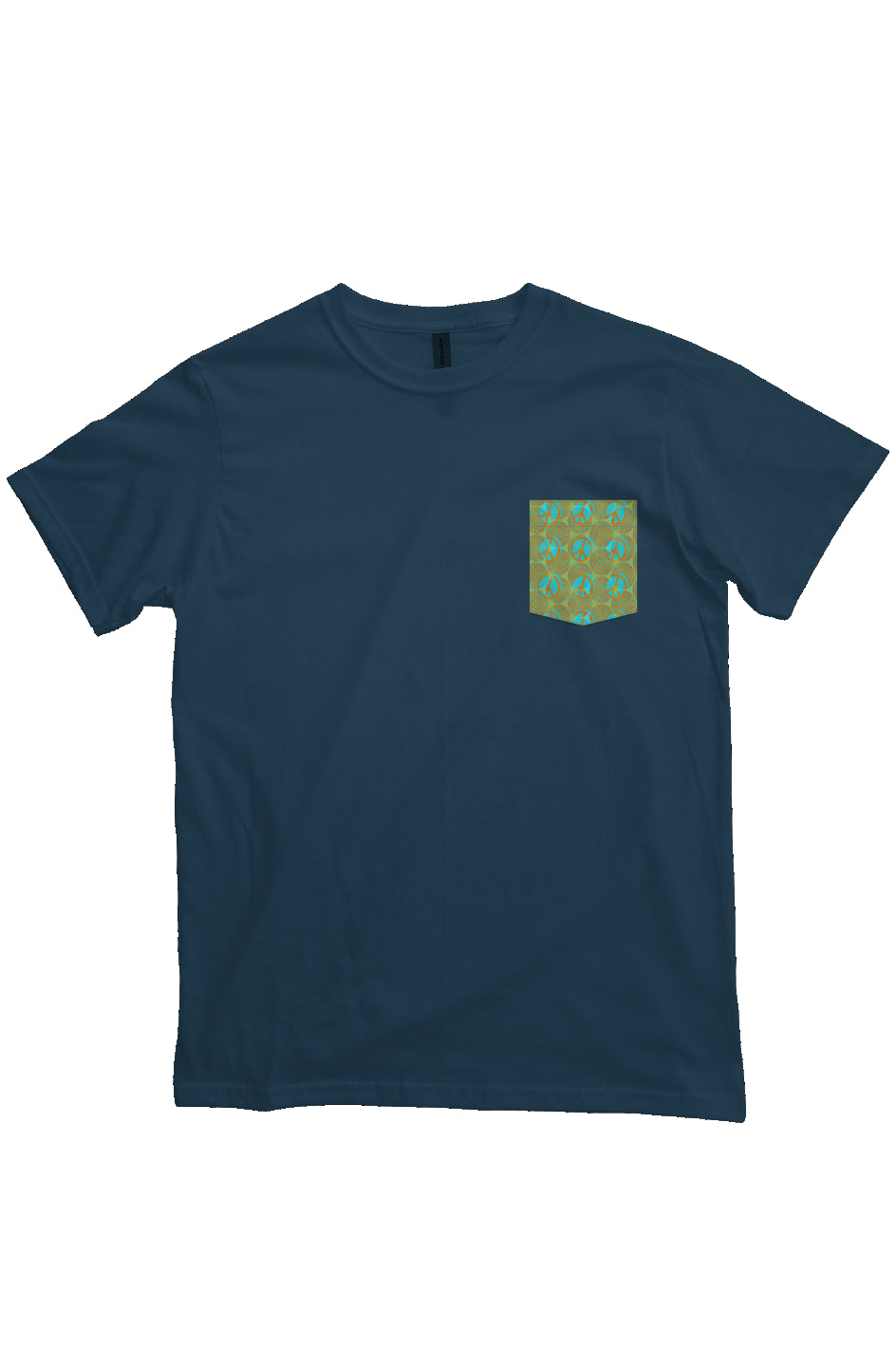 Organic Pocket T Shirt Peace Circle