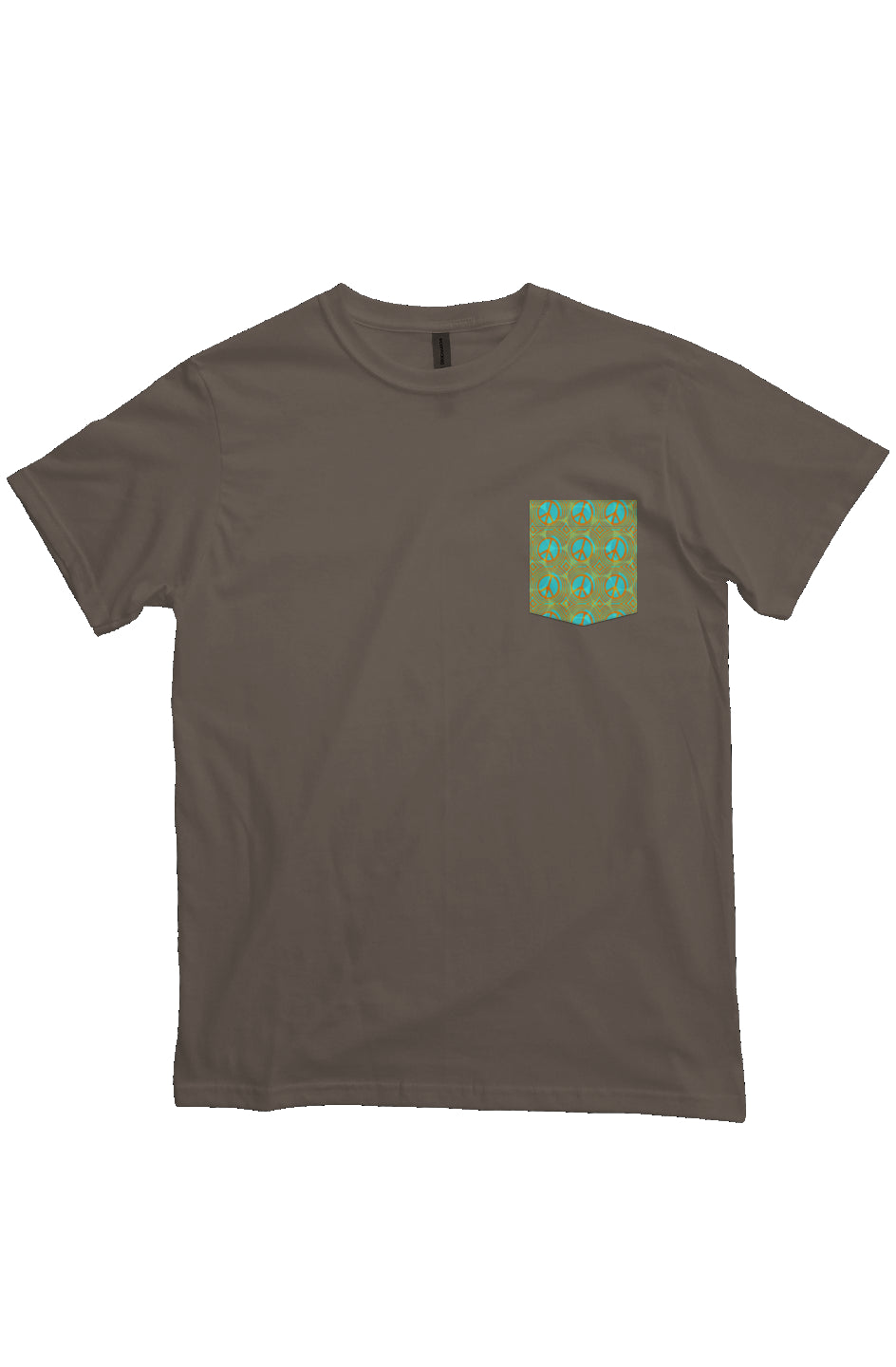 Organic Pocket T Shirt Peace Circle