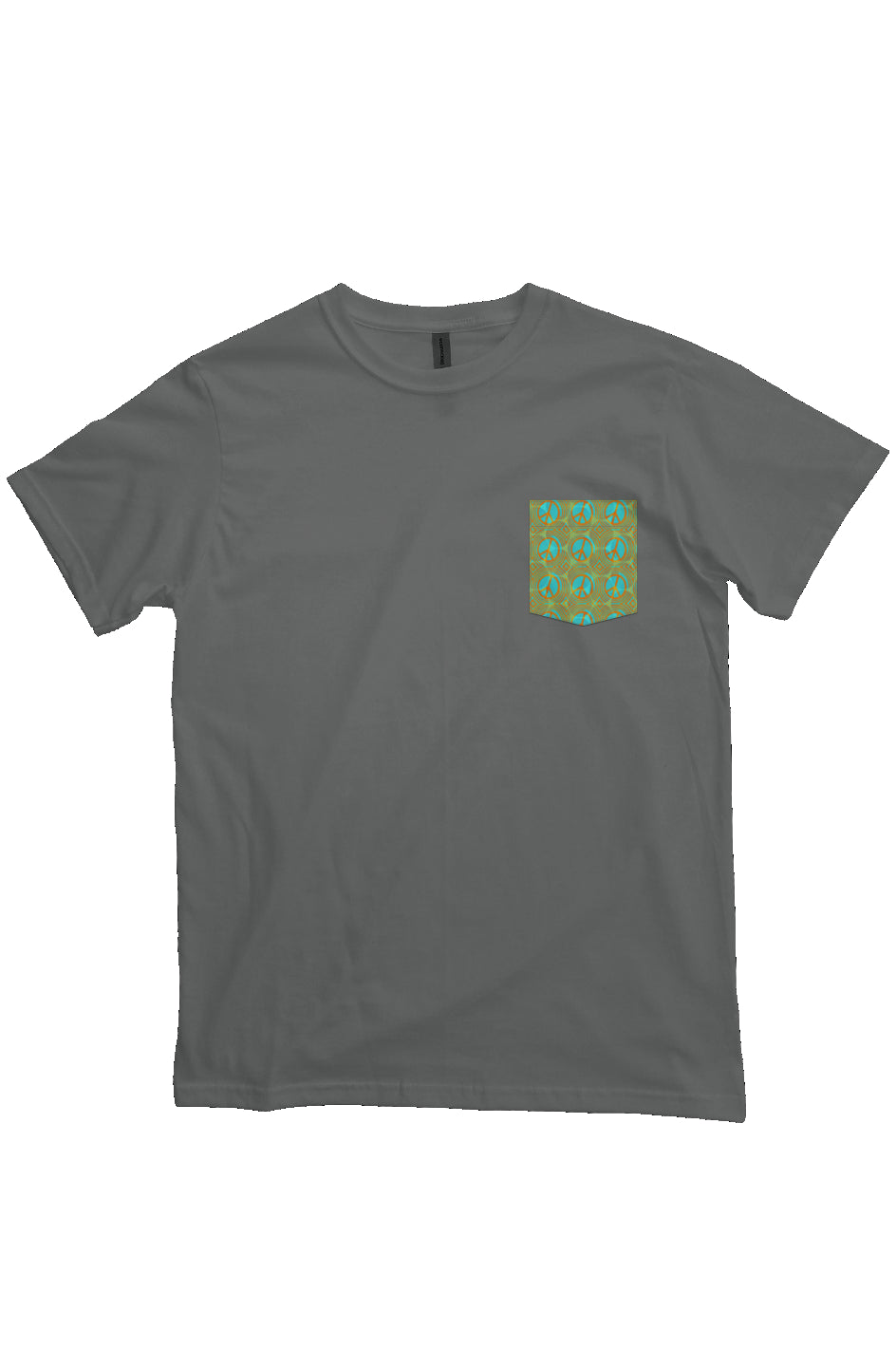 Organic Pocket T Shirt Peace Circle