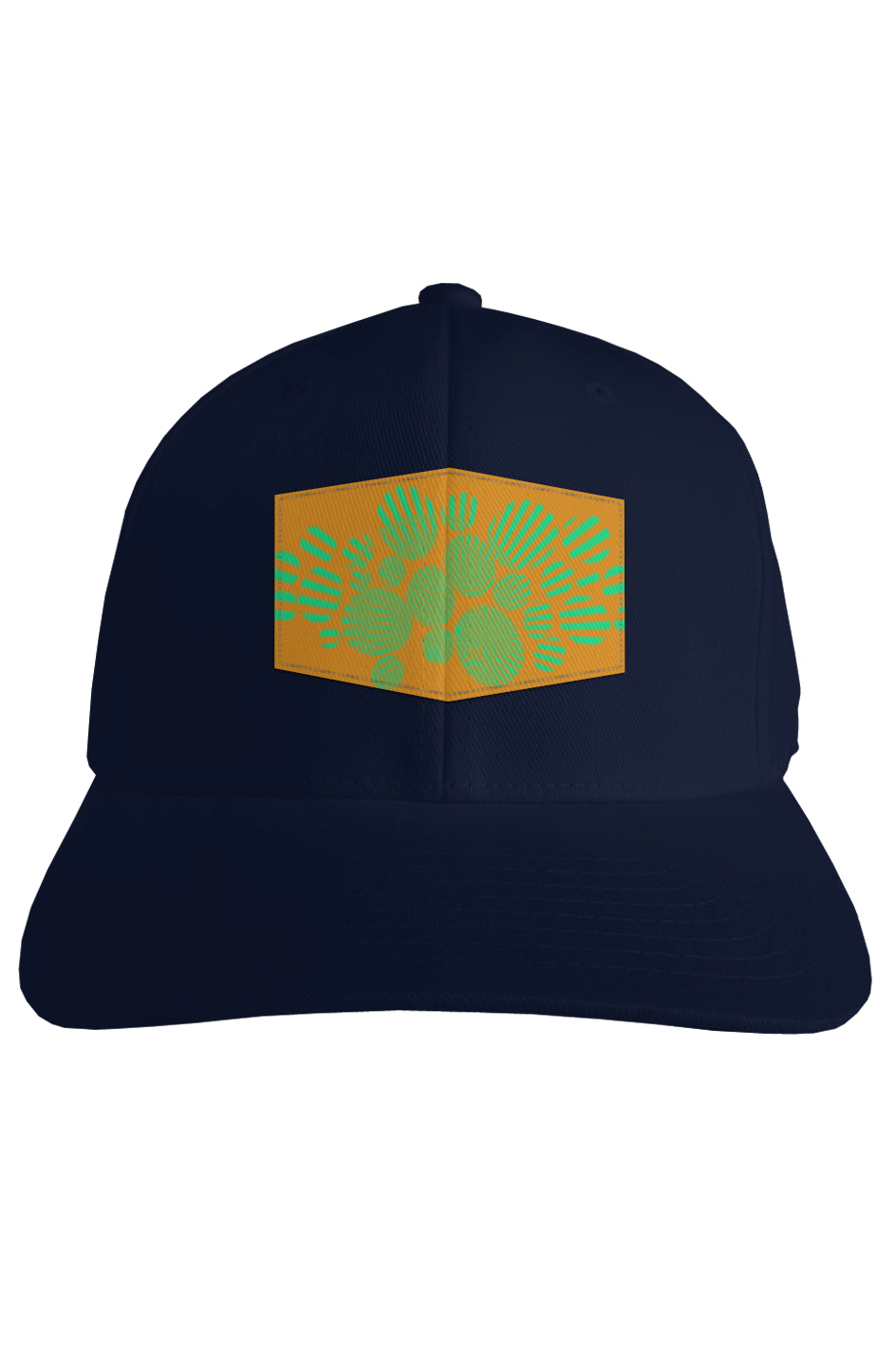 Fitted Cap - Orange Psychedelic Donut