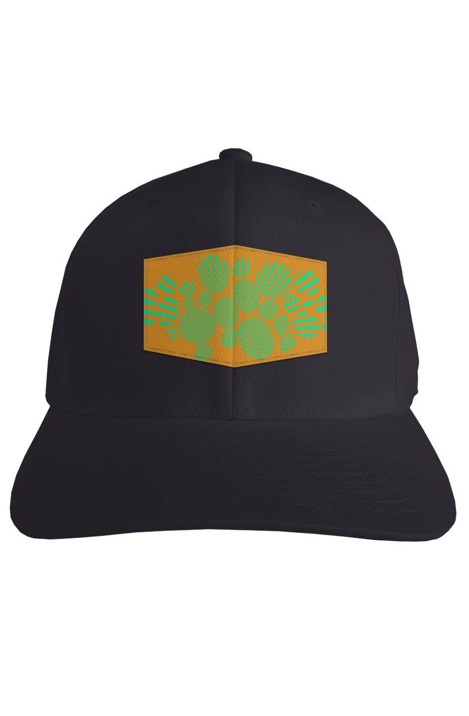 Fitted Cap - Orange Psychedelic Donut