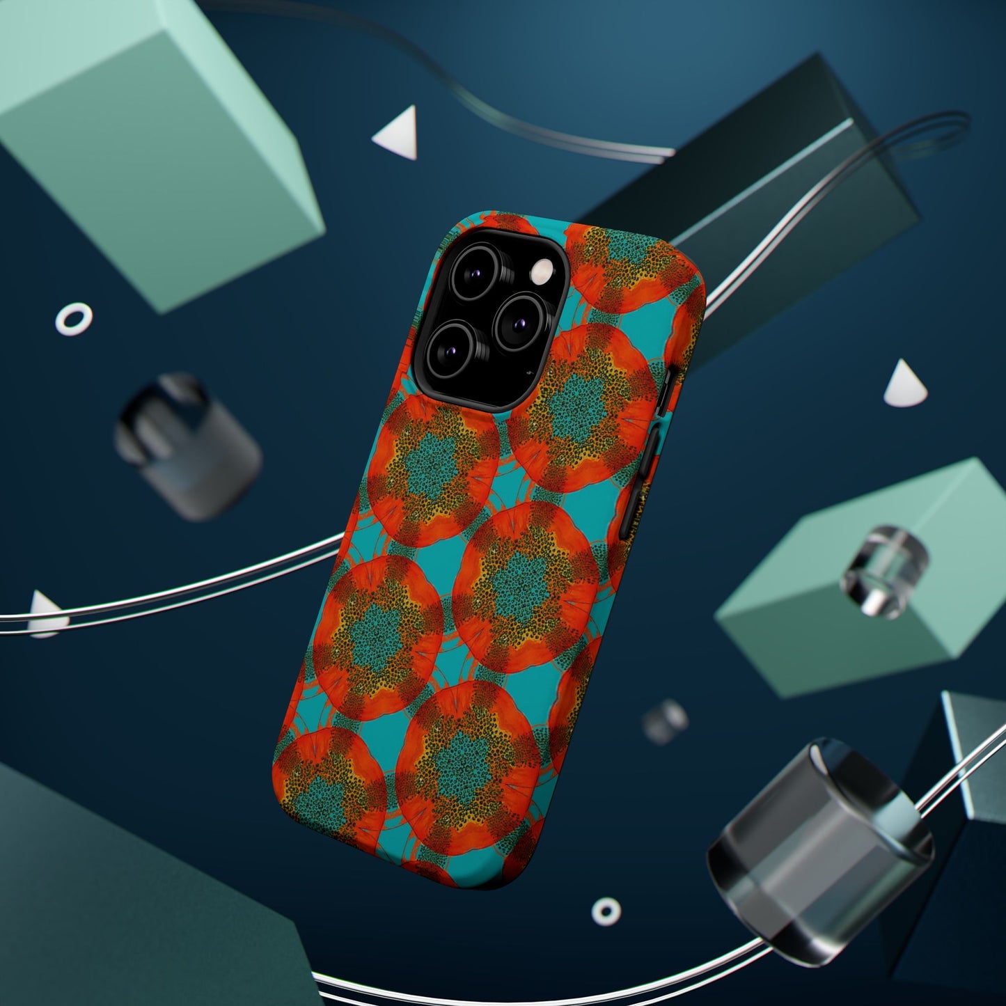 Magnetic iPhone Case - Papaya Water Color