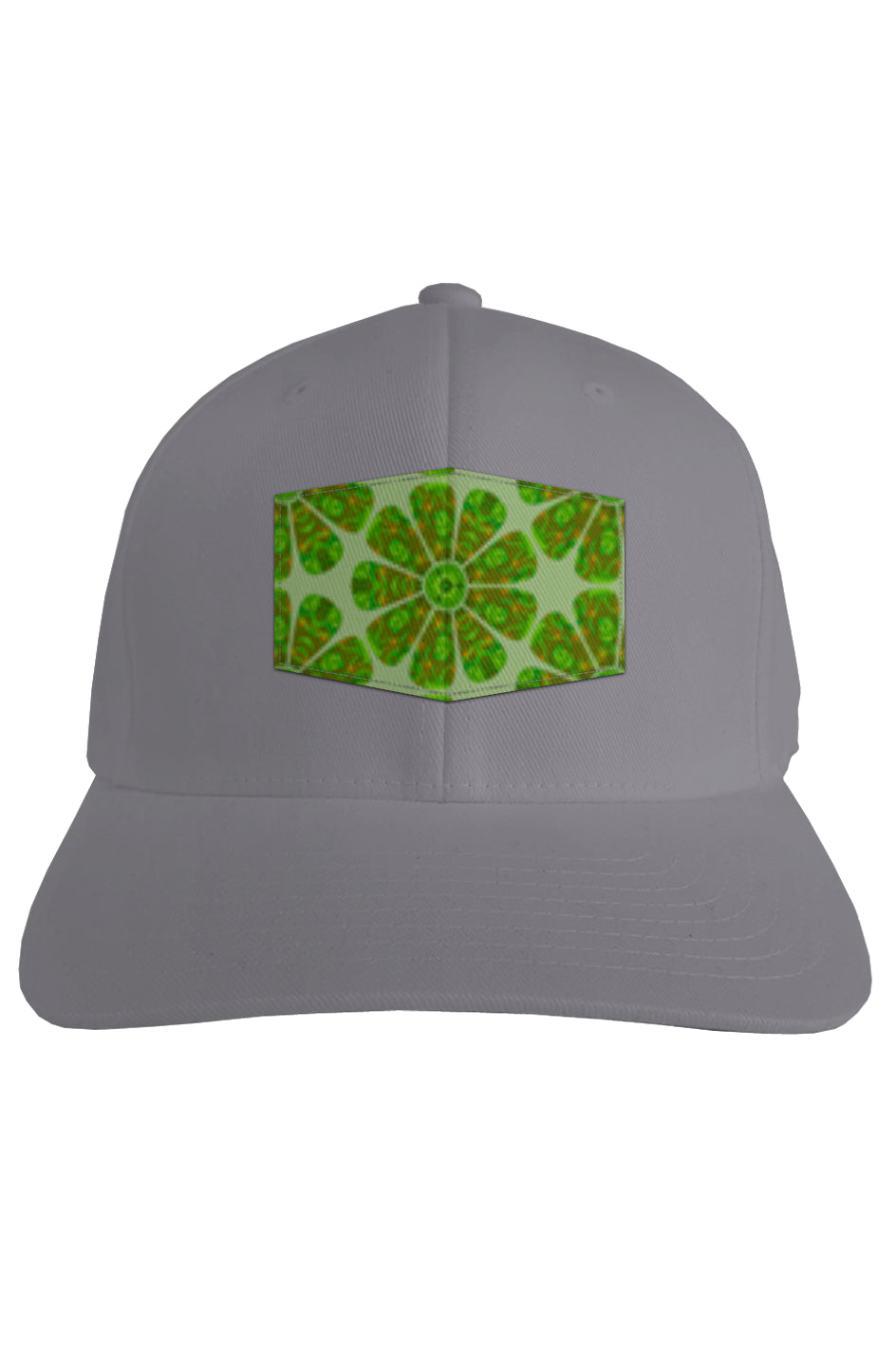 Fitted Cap - Kiwi Tapa Flower Circles