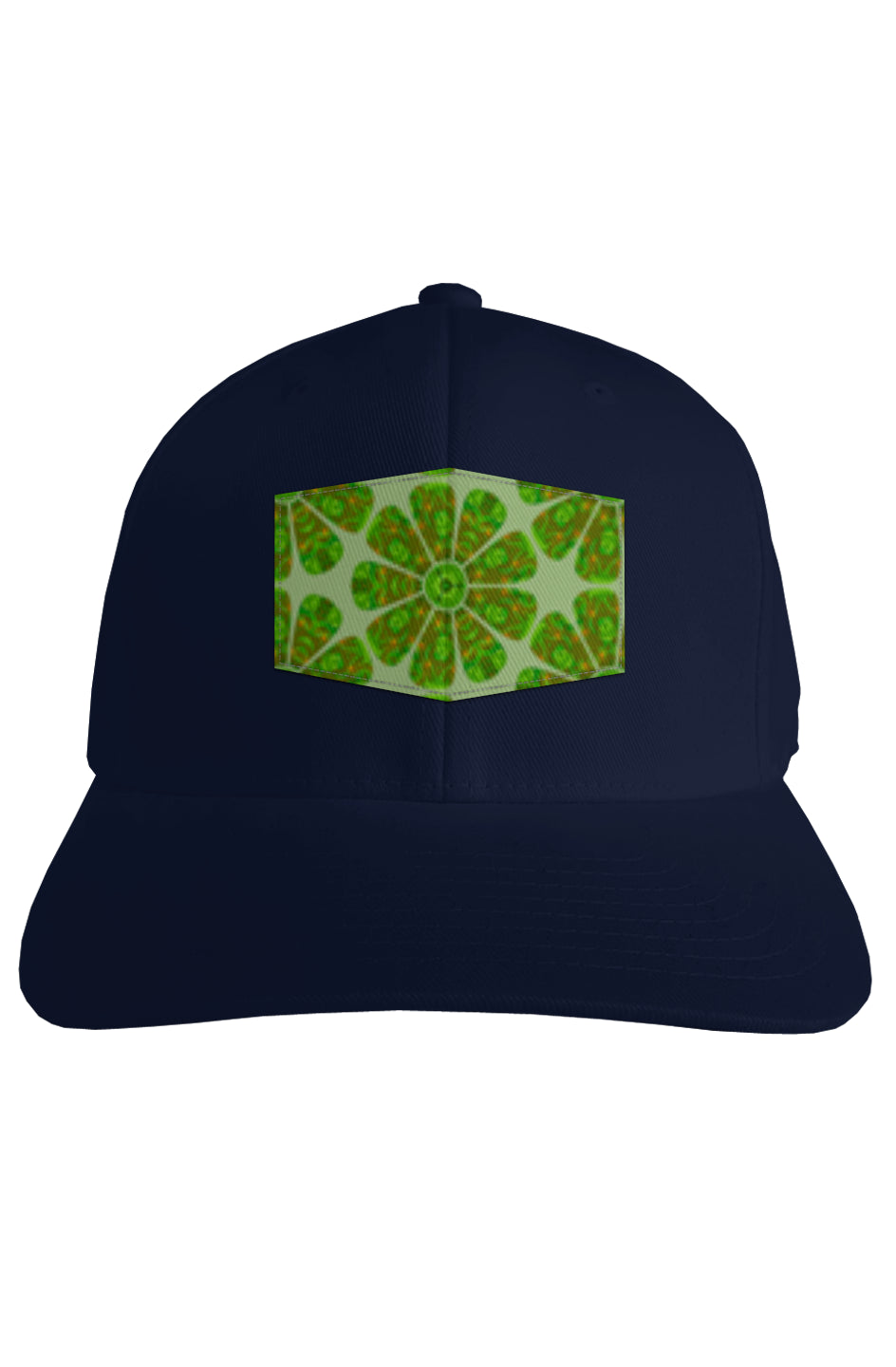 Fitted Cap - Kiwi Tapa Flower Circles