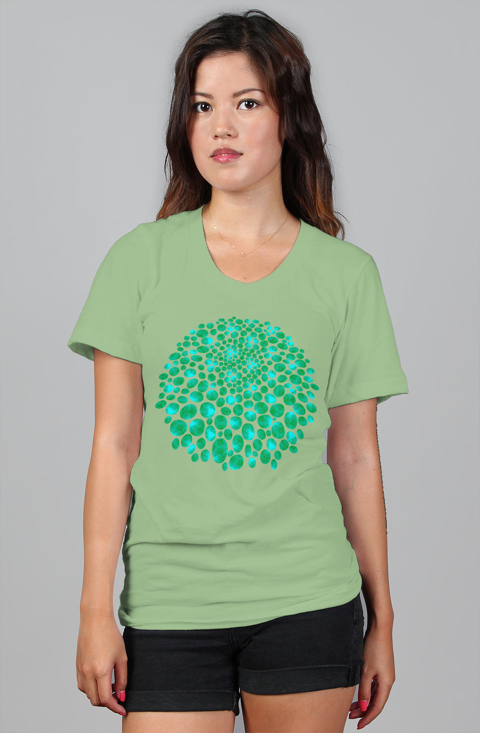 Womens Relaxed T-Shirt - Fuzzy Palm Bubbles