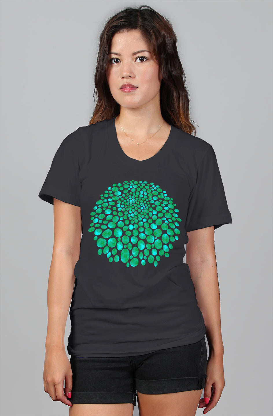 Womens Relaxed T-Shirt - Fuzzy Palm Bubbles