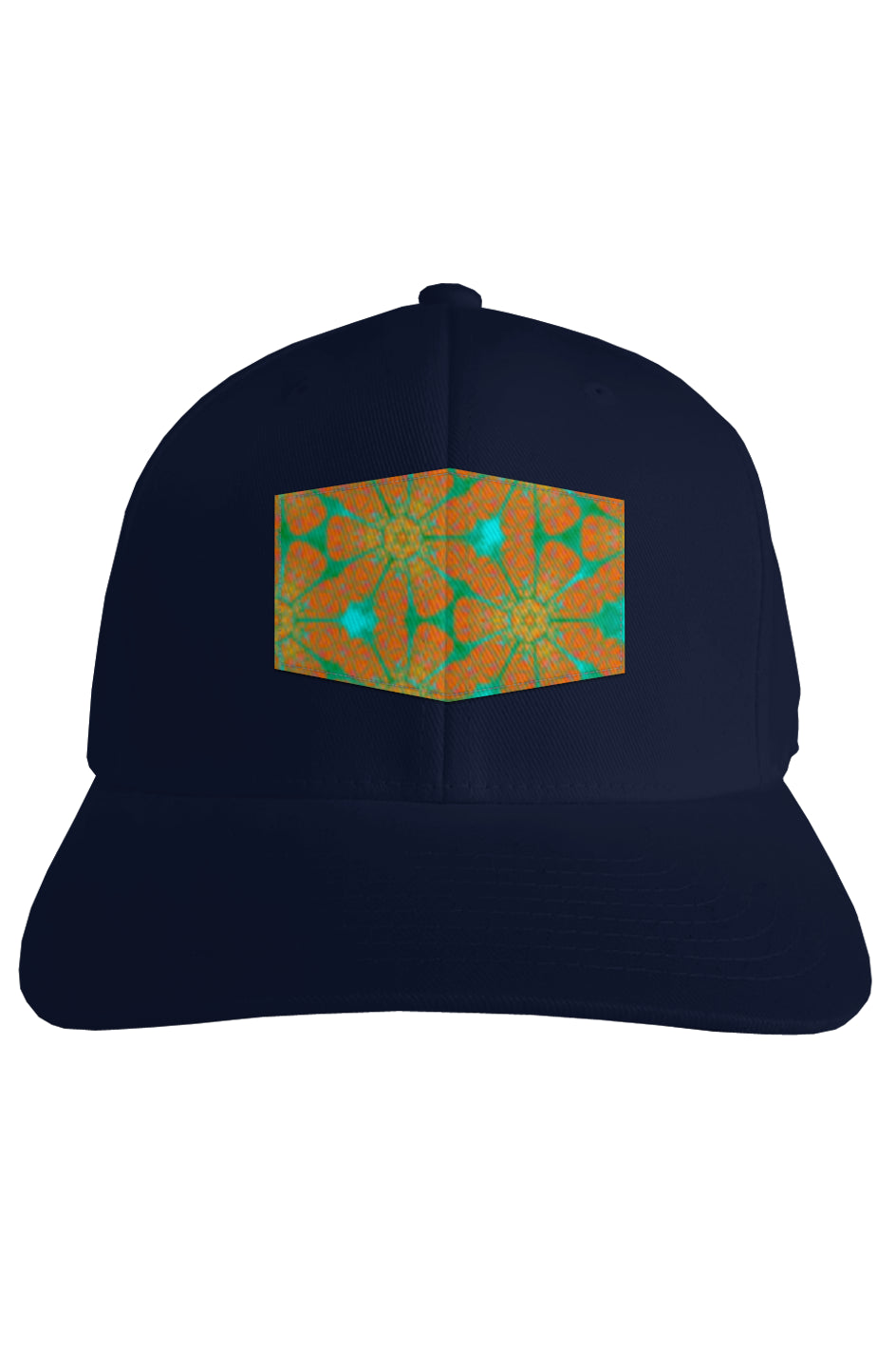 Fitted Cap - Batik Eyes Flower Circle