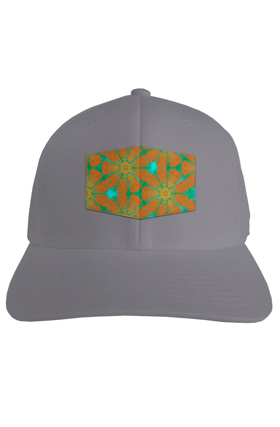 Fitted Cap - Batik Eyes Flower Circle