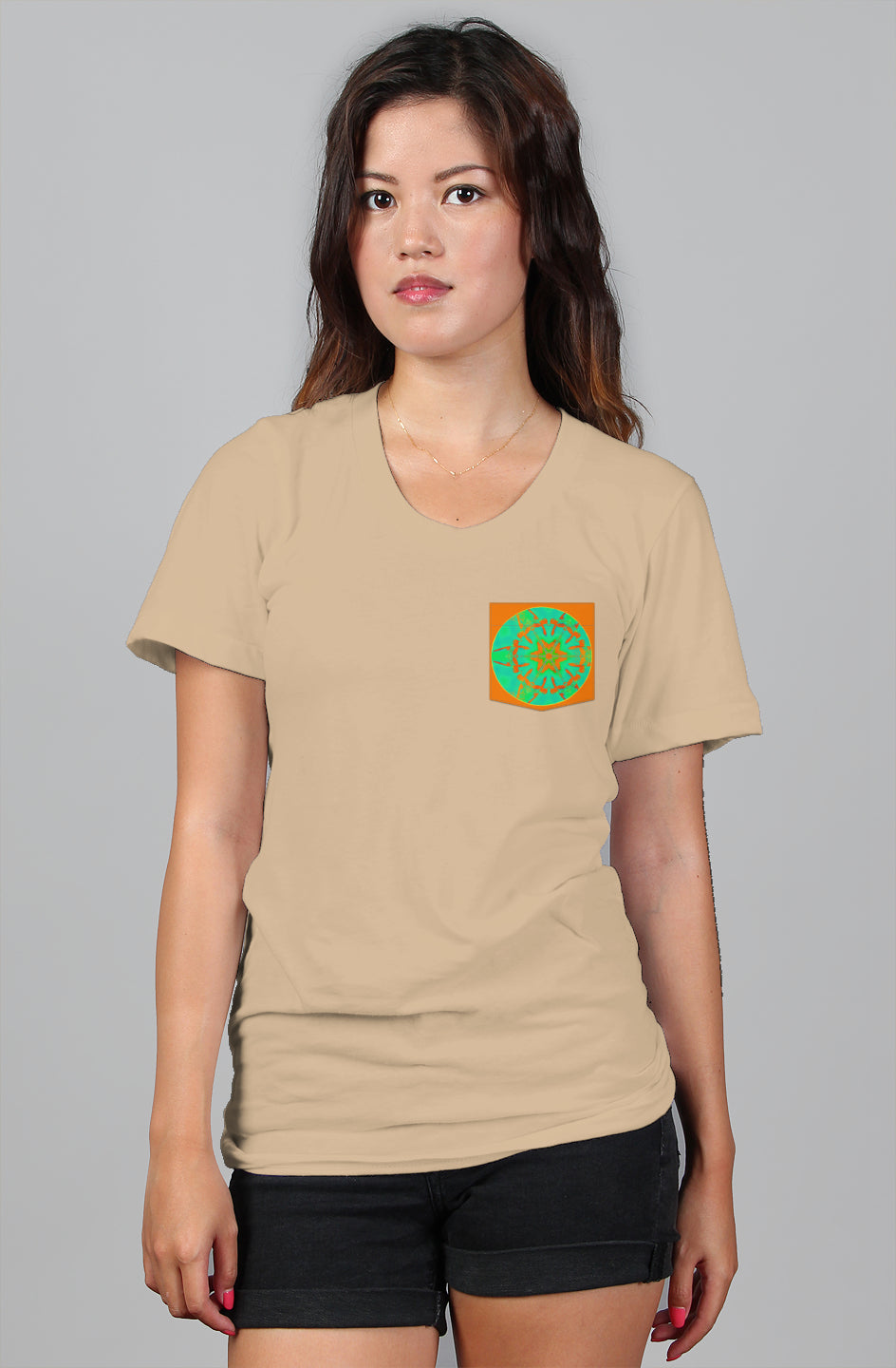Womens Relaxed T Shirt - Hummingbird Circle