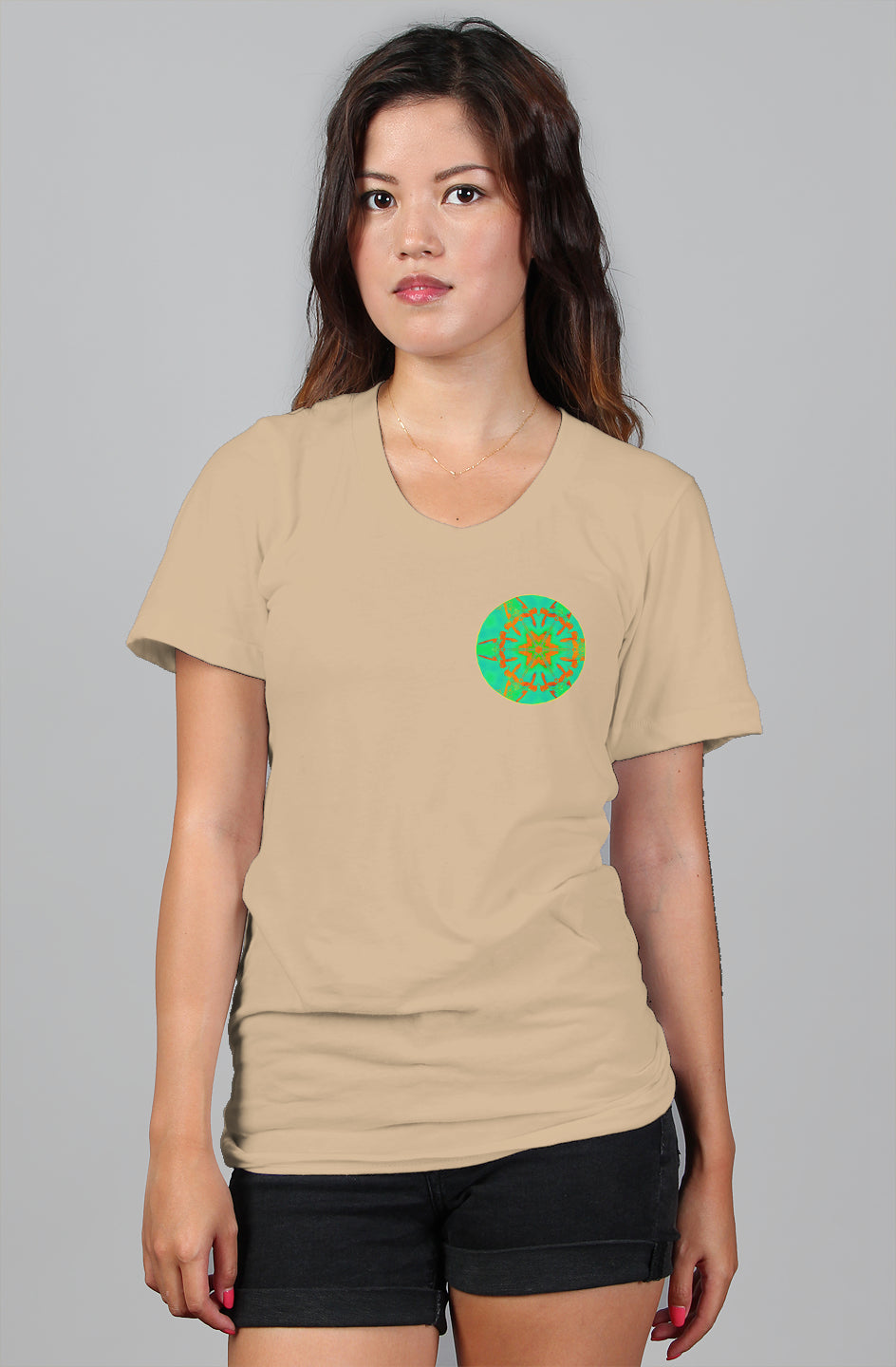 Womens Relaxed T Shirt - Hummingbird Circle