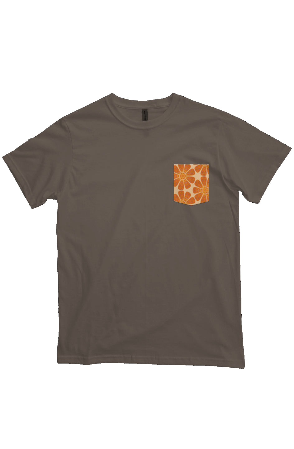 Organic Pocket T-Shirt - Batik Flower