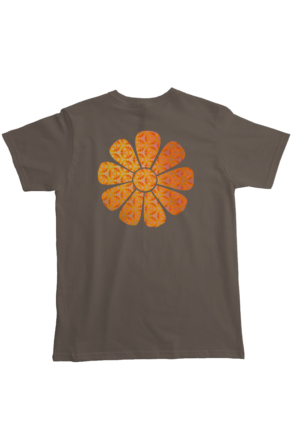 Organic Pocket T-Shirt - Batik Flower