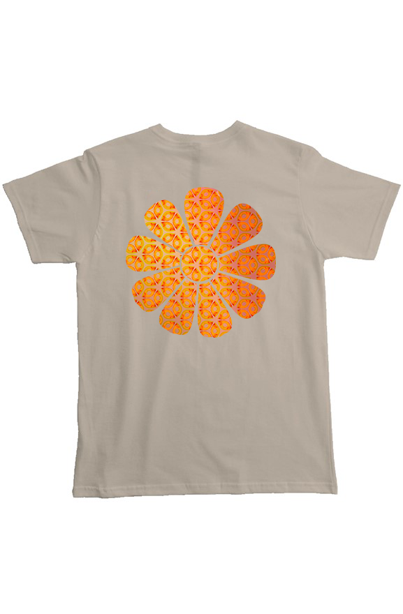 Organic Pocket T-Shirt - Batik Flower