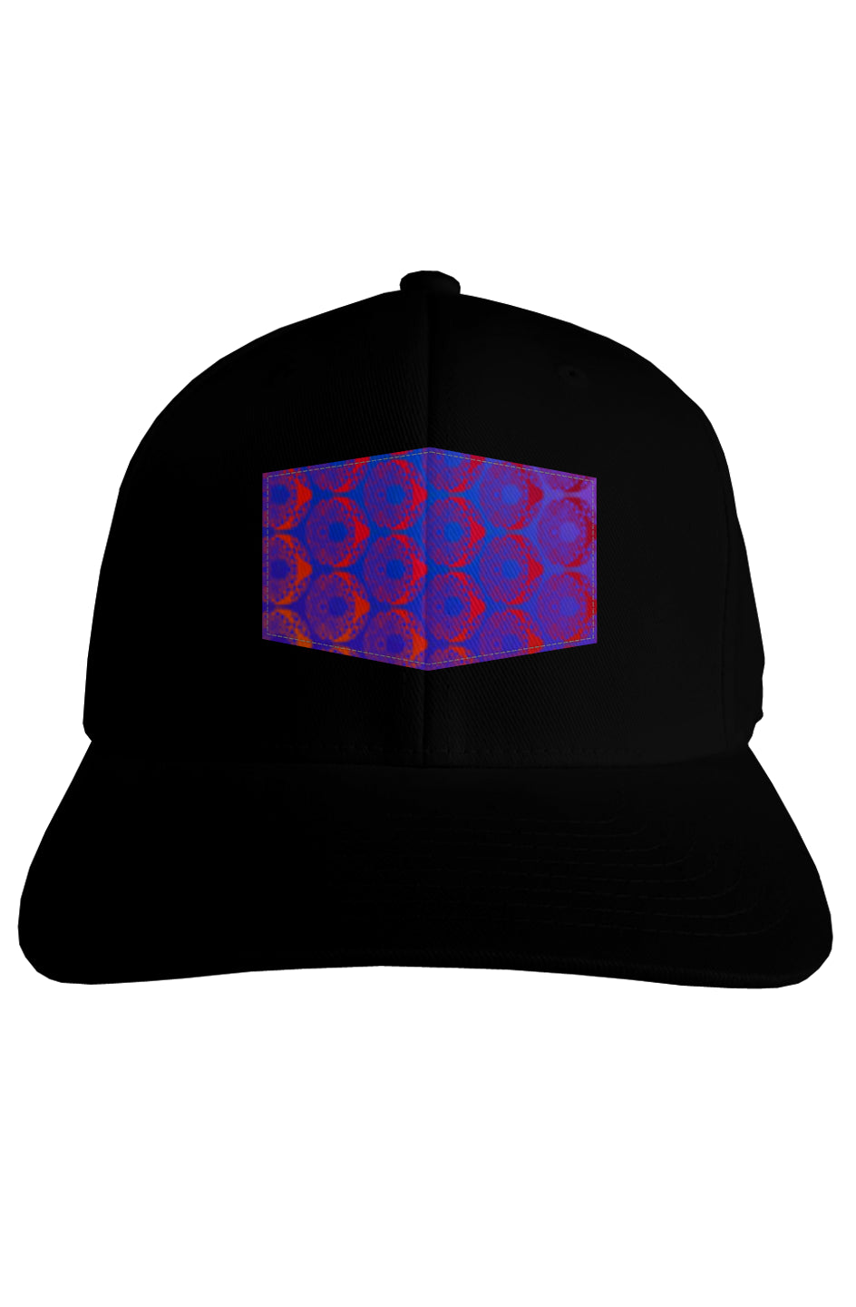 Fitted Baseball Cap - Cut & Sewn Purple Donut Patch