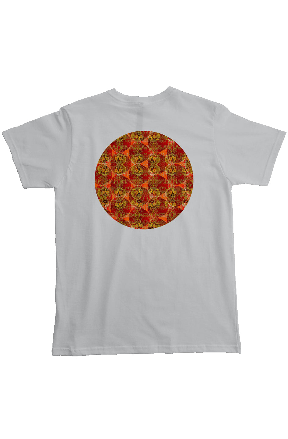 Organic Pocket T-Shirt - Fireburst Skull Pattern