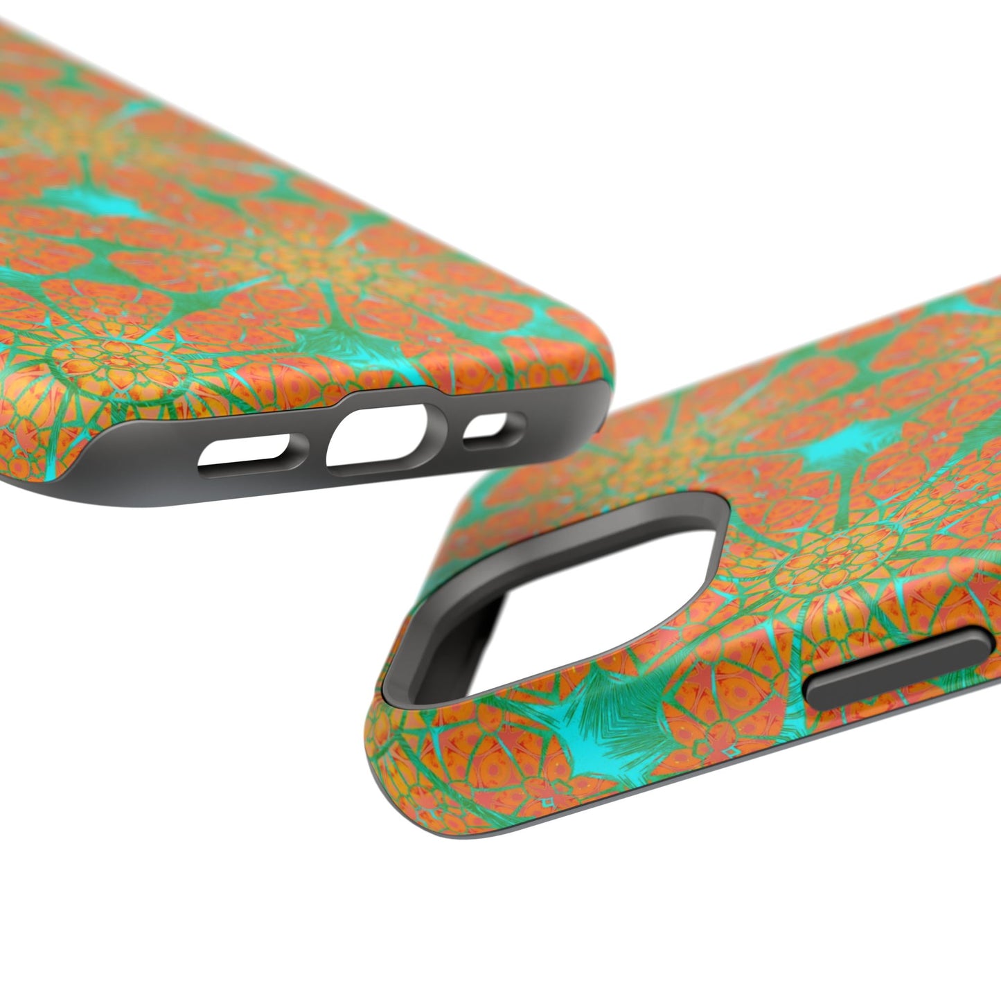 Magnetic iPhone Case - Cracked Batik Eye Flower