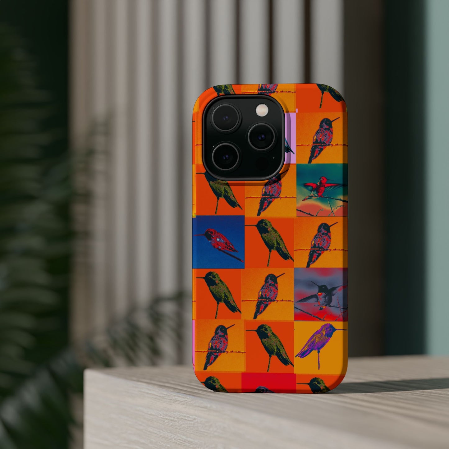 Magnetic iPhone Case - Hummingbird Collage