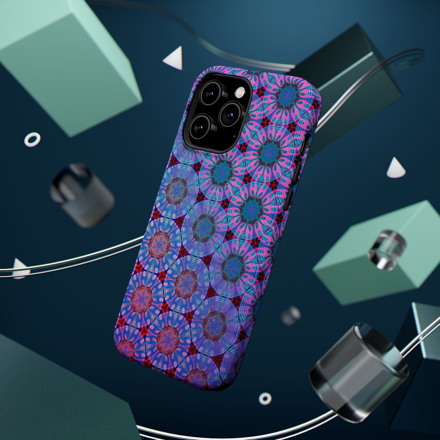 Magnetic iPhone Case - Psychedelic Purple Tapa