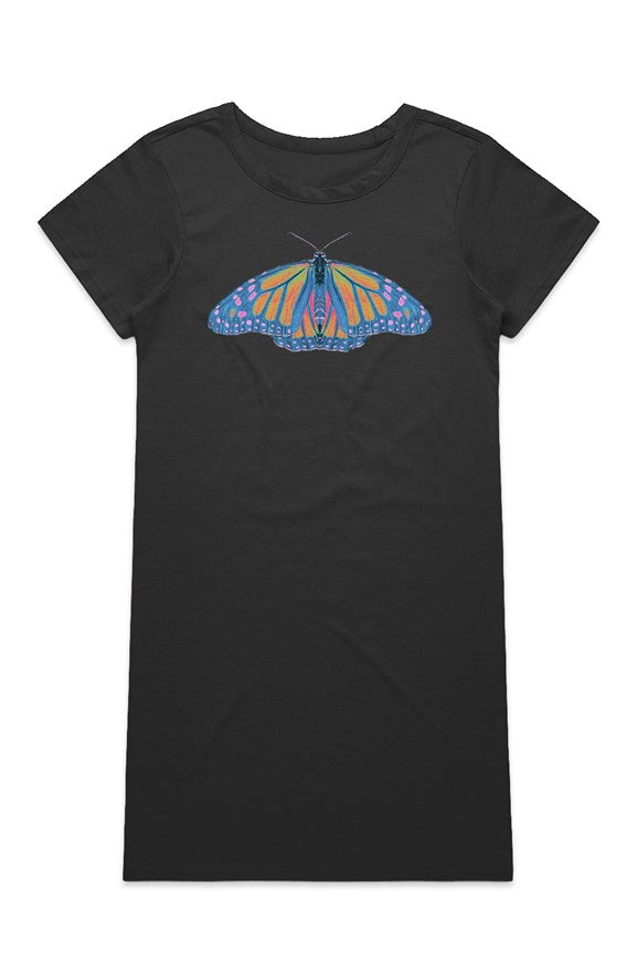 Mika Organic T Shirt Dress - Butterfly