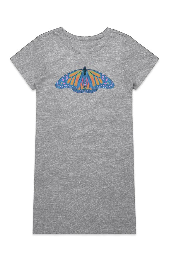 Mika Organic T Shirt Dress - Butterfly