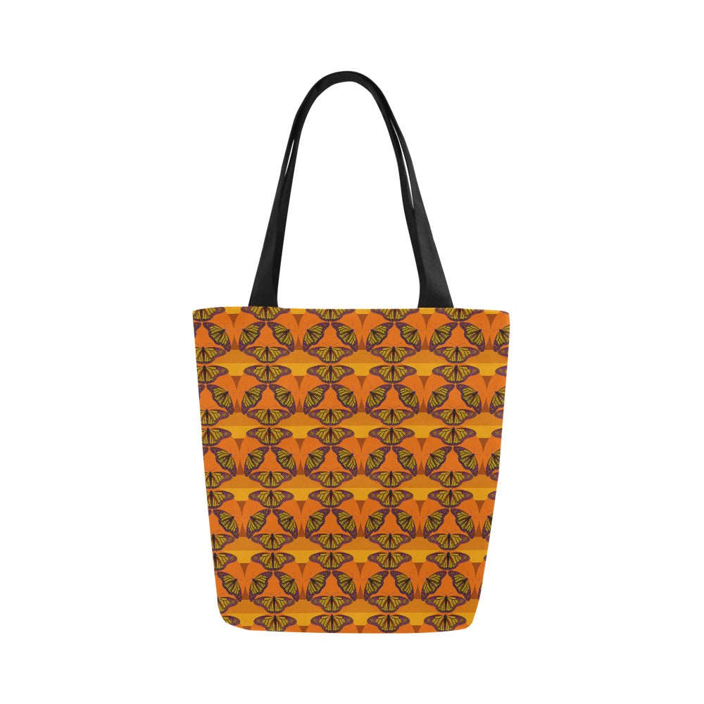 Premium All Print Canvas Tote Bag - Butterfly Sunset
