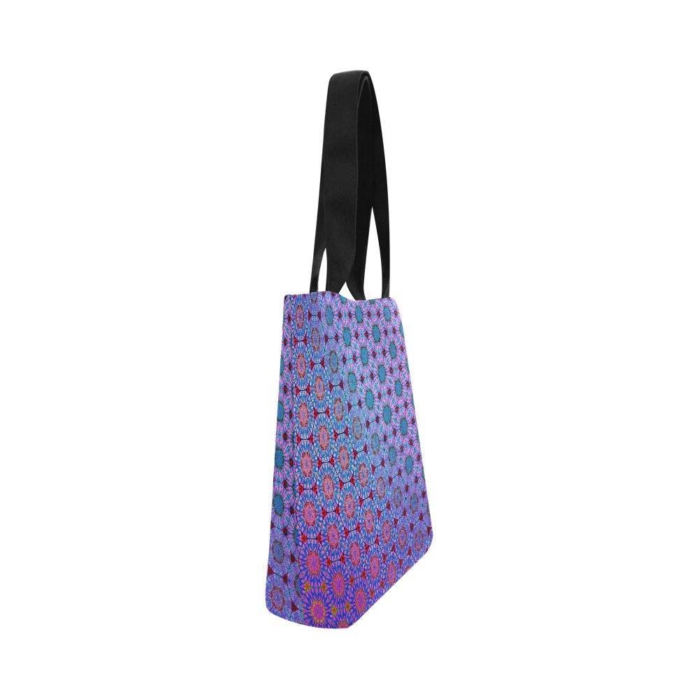 Premium All Print Canvas Tote Bag - Purple Psychedelic Tapa