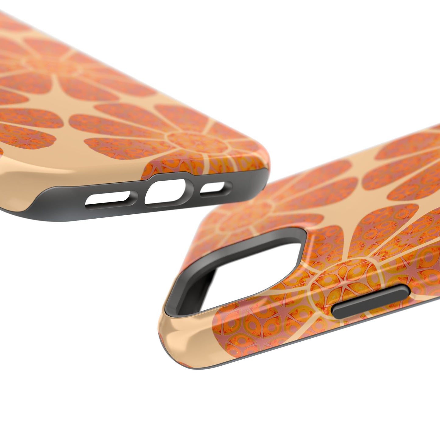 Magnetic iPhone Case - Batik Eyes Flower Pattern